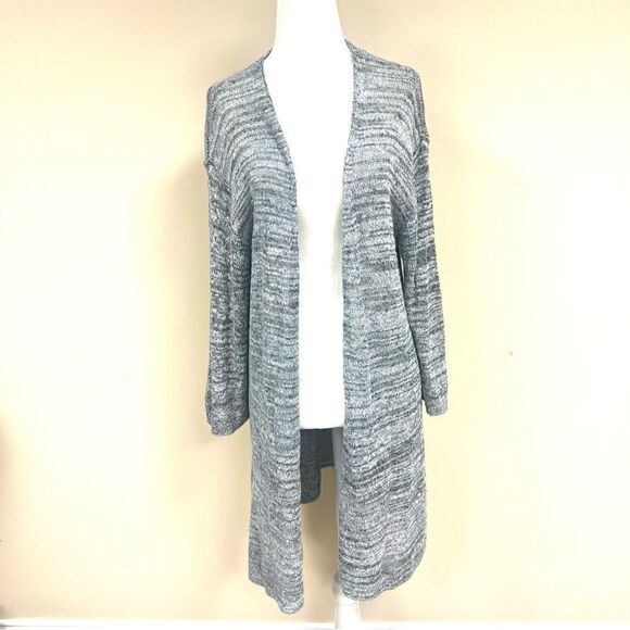 J Jill long lightweight cotton blend cardigan. Sz L - Picture 1 of 8
